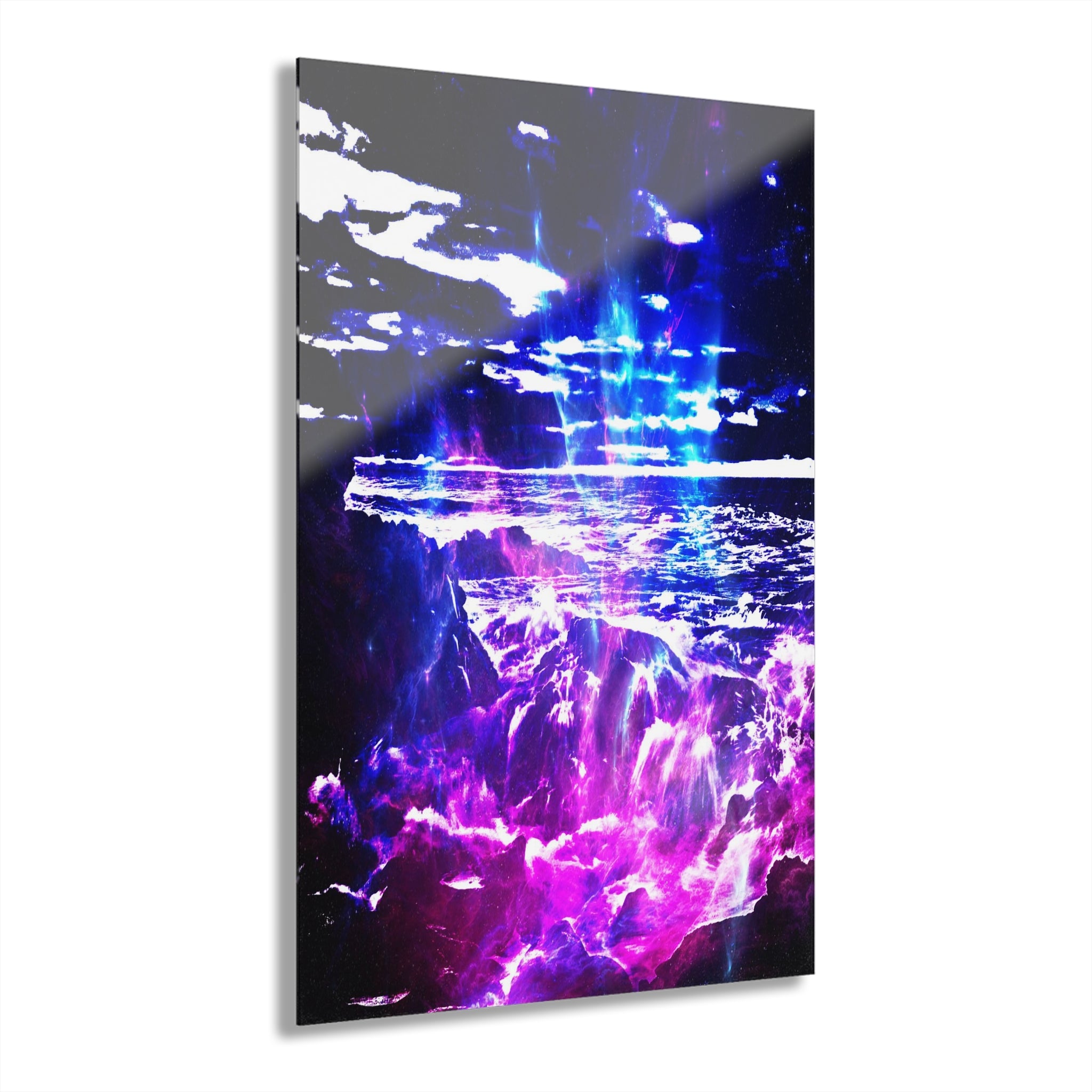 Amethyst Cosmic Falls Dreams Acrylic Prints (French Cleat Hanging)