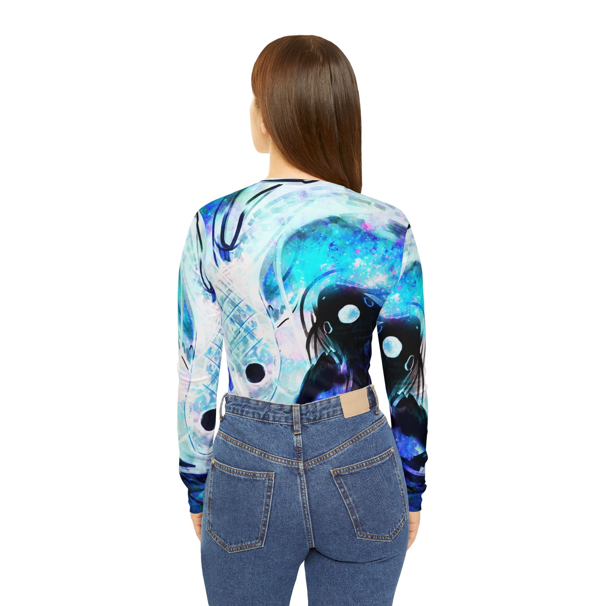Amen Jin's Memories of Yesterday Desires Koi Dreams Long Sleeve V-neck Shirt