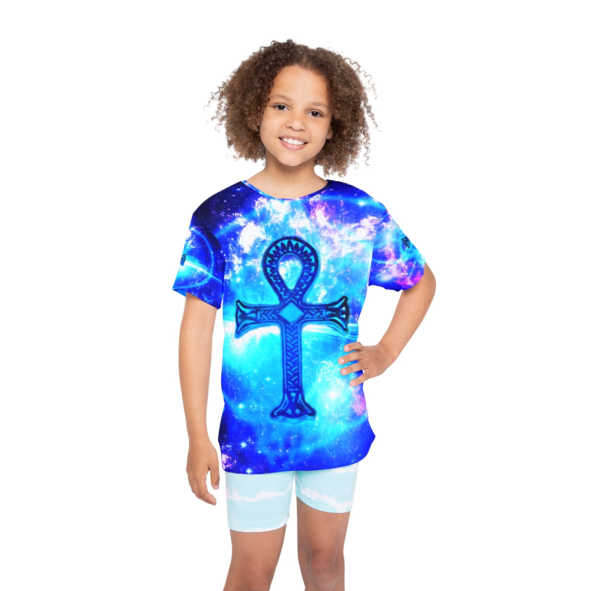 Iridescent Ankh Dreams Kids Sports Jersey