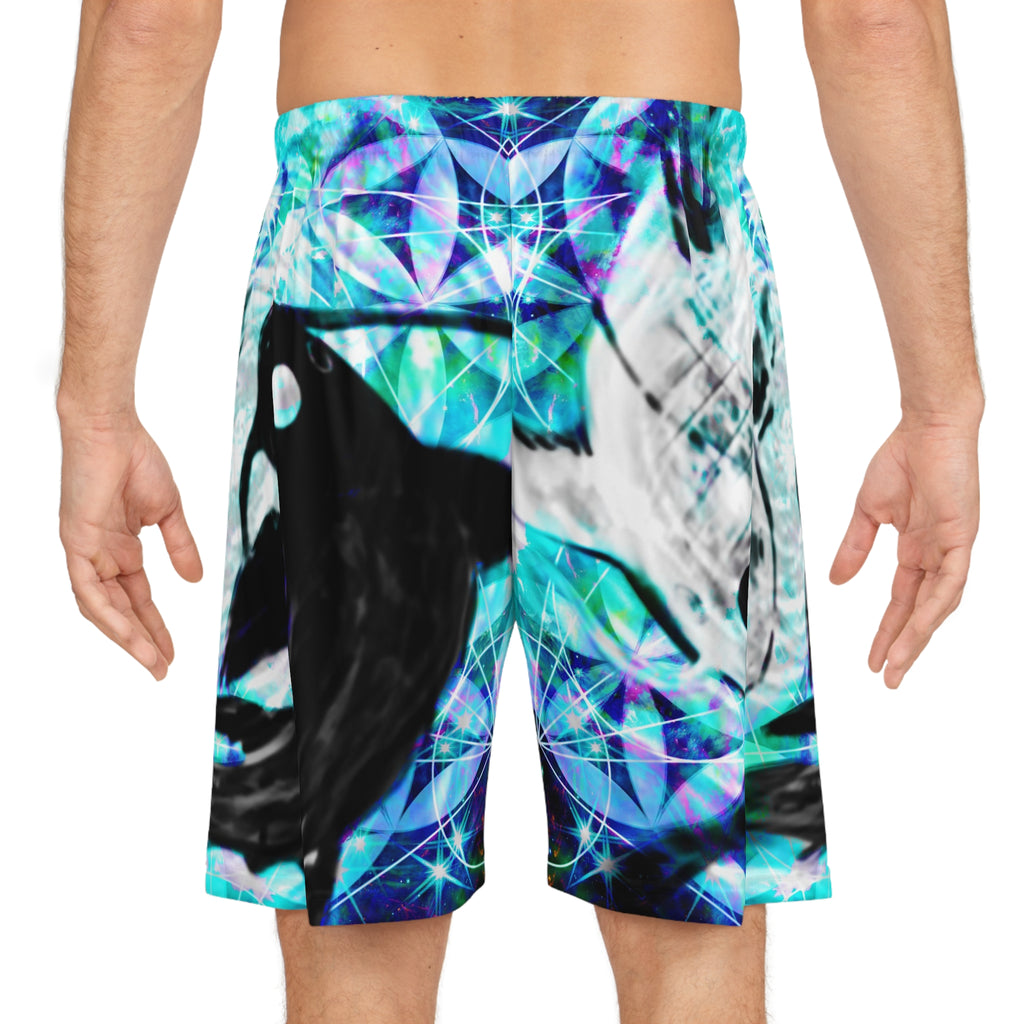 Katerina's Now and Forever Desires Koi Meditations Basketball Shorts