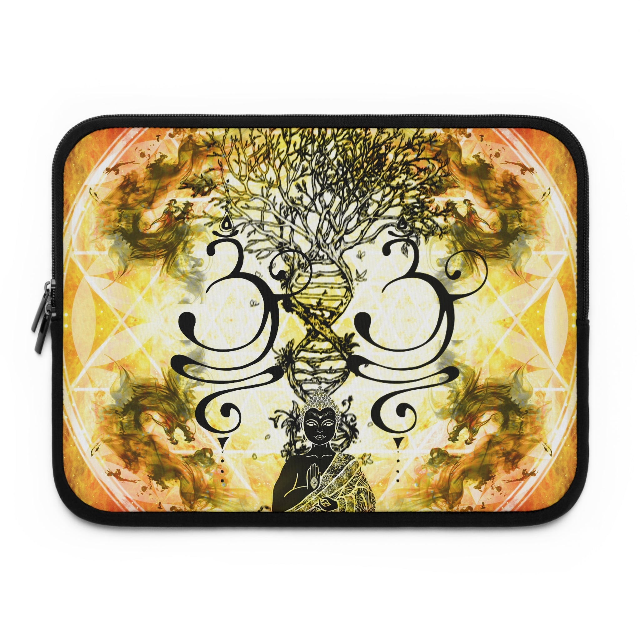 Katerina's Golden Desires Buddha Meditations Laptop Sleeve