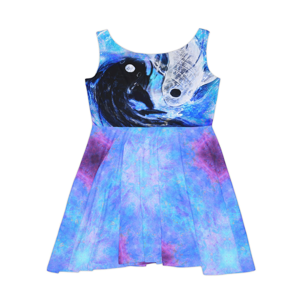 Amen Jin's Lotus Desires Koi Dreams Women's Skater Dress