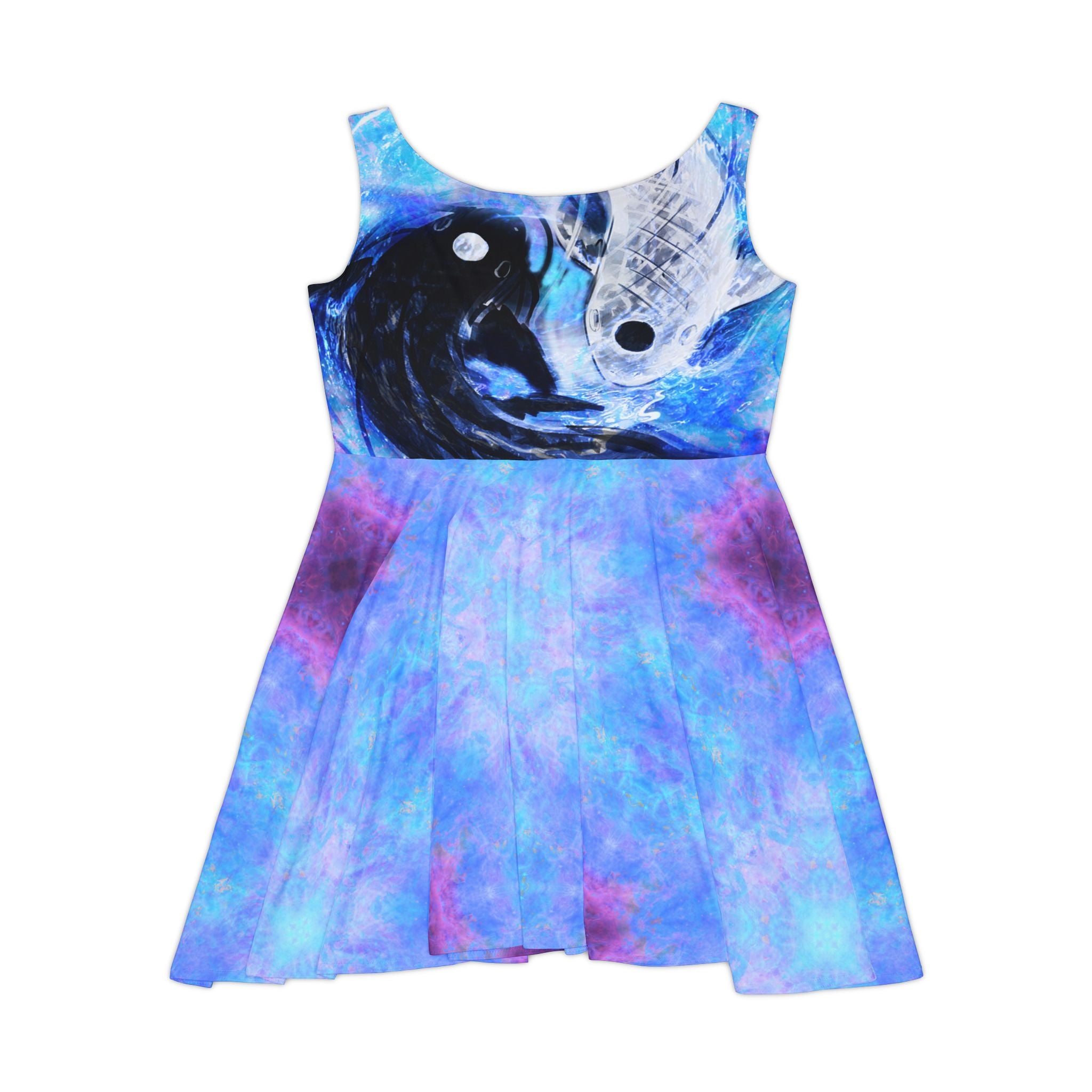 Amen Jin's Lotus Desires Koi Dreams Women's Skater Dress