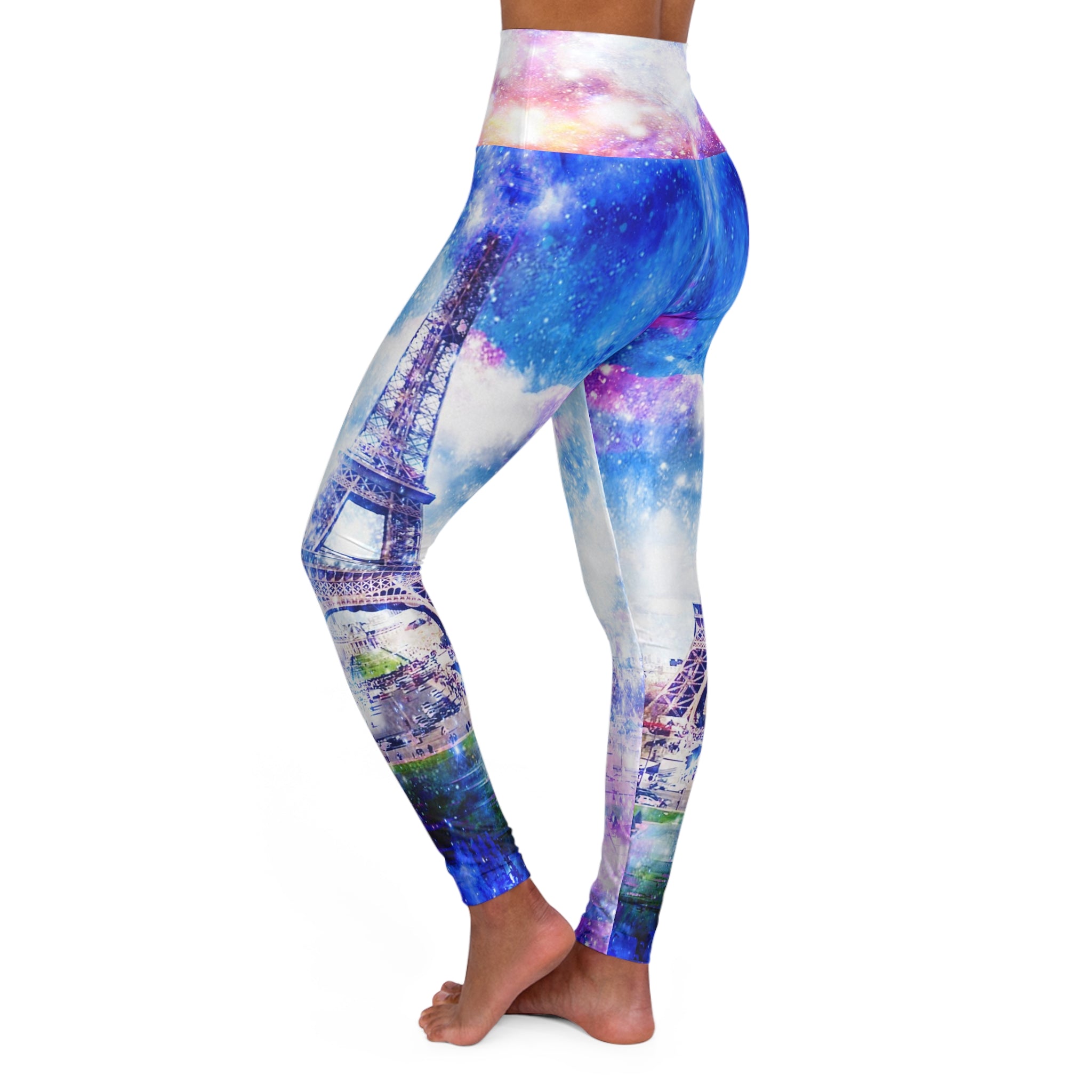 Rainbow Universe Parisian Dreams High Waisted Yoga Leggings