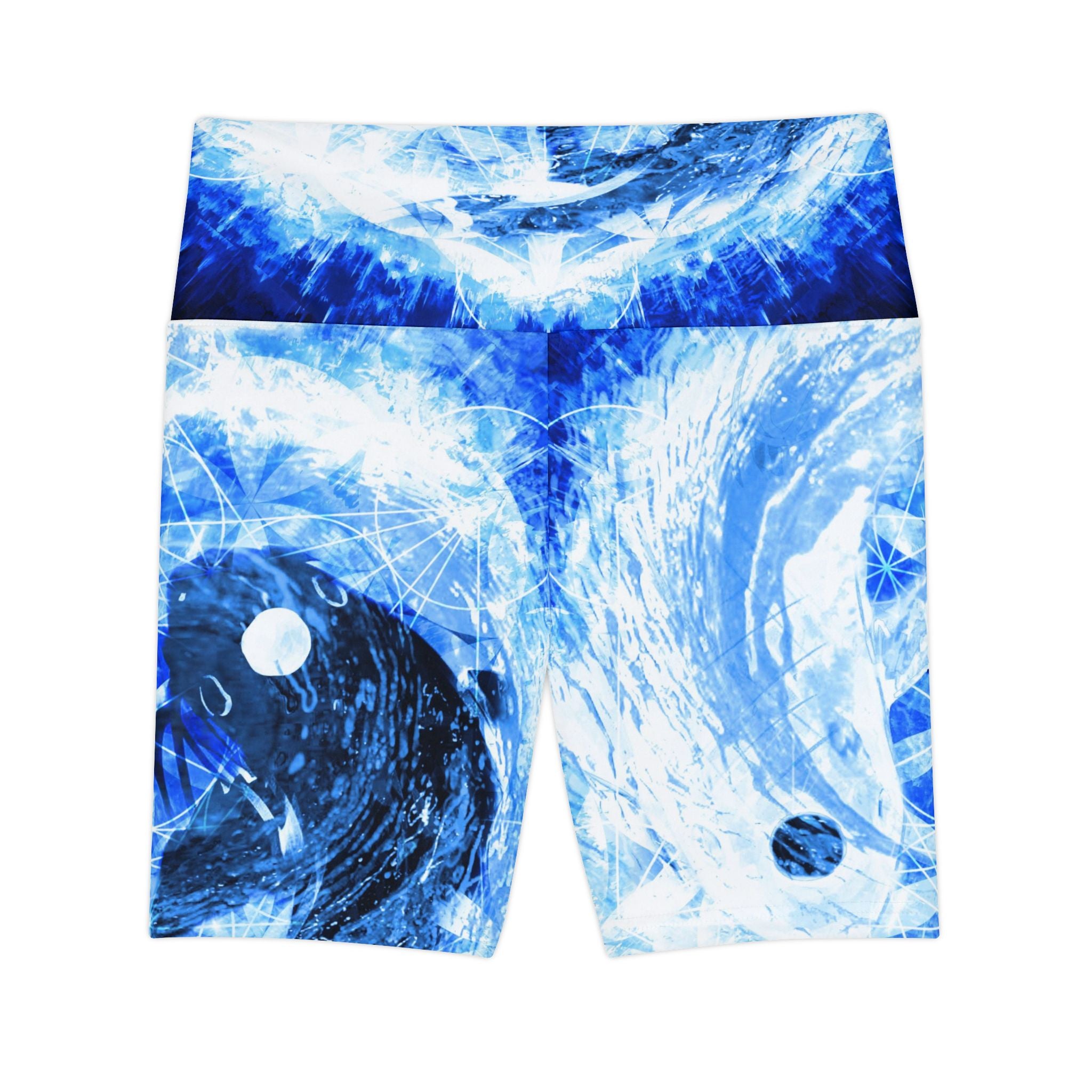 Amen Jin's Blue Sun Koi Meditations Women's Workout Shorts