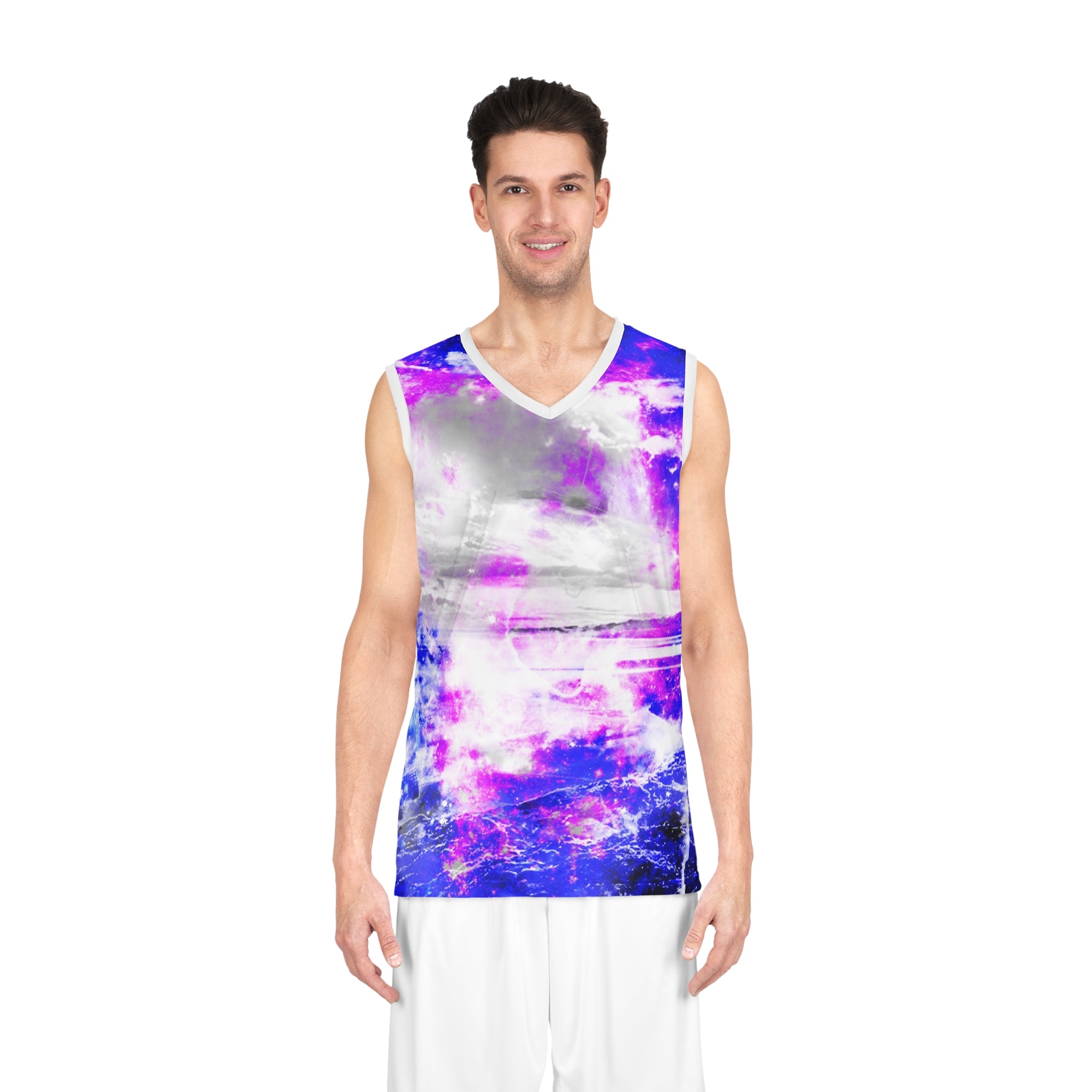 Amethyst Rose Dancing Sea Dreams Basketball Jersey