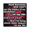 Katerina's Battle Symphony Desires 2023 "Just Because You Can't" Square Stickers, Indoor\Outdoor