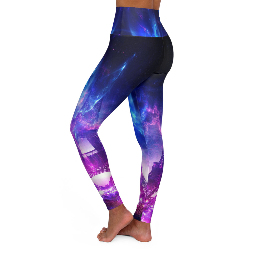 Amethyst Tranquil Garden Dreams High Waisted Yoga Leggings
