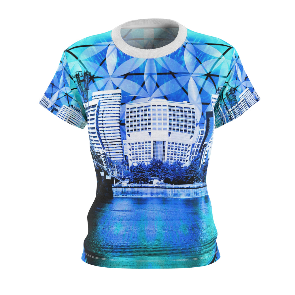 Amen Jin's Blue Sun Portland Meditations Women's Tee