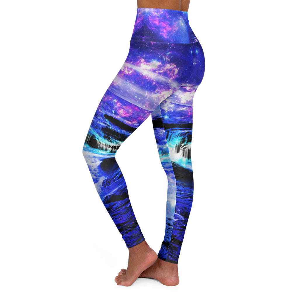 Iridescent Majical Sea Dreams High Waisted Yoga Leggings
