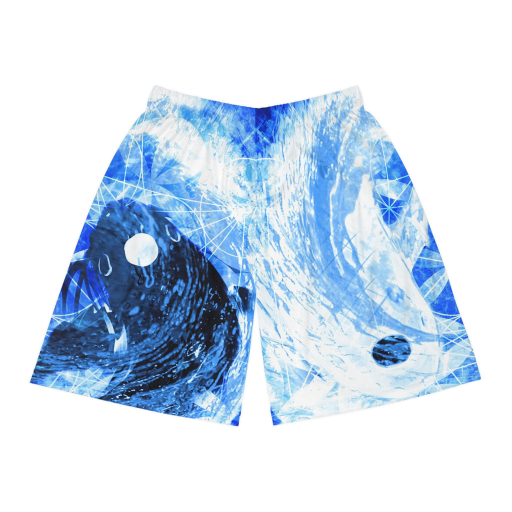 Amen Jin's Blue Sun Koi Meditations Basketball Shorts