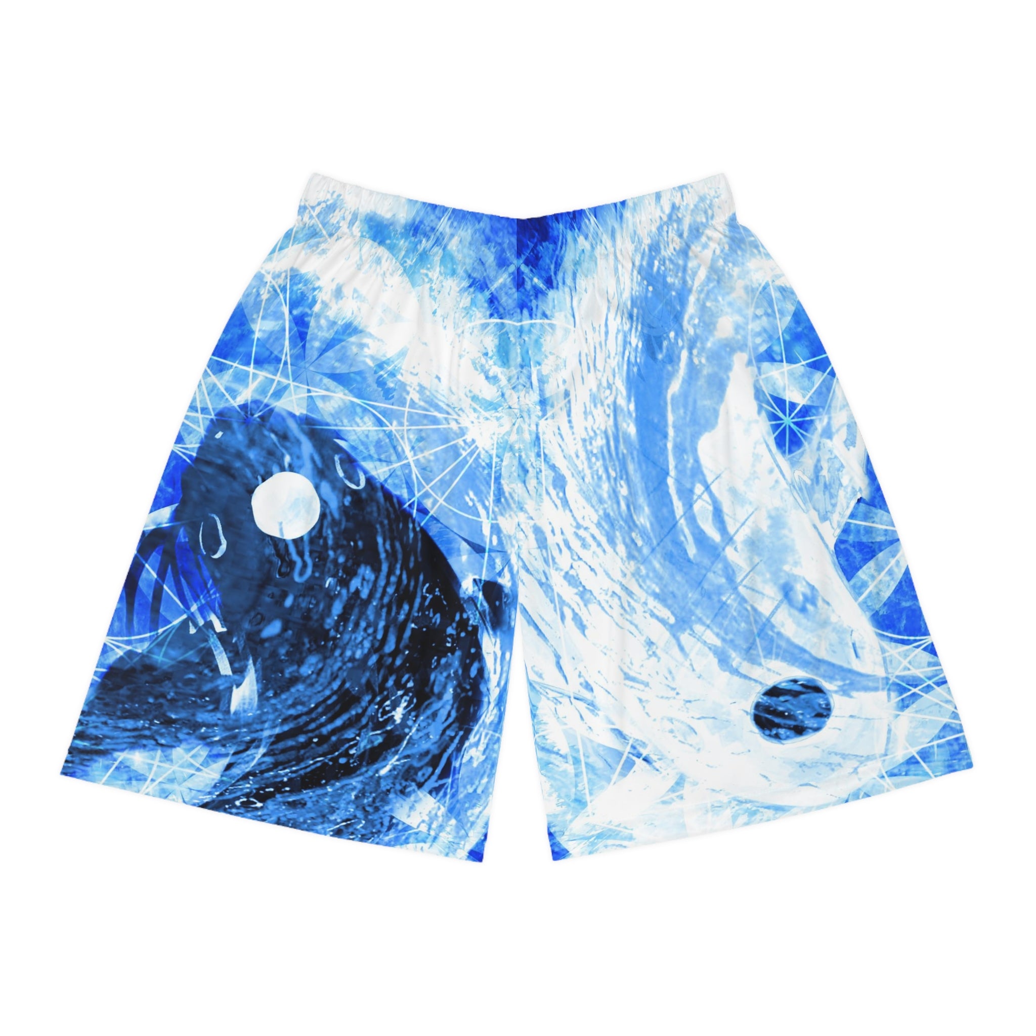Amen Jin's Blue Sun Koi Meditations Basketball Shorts