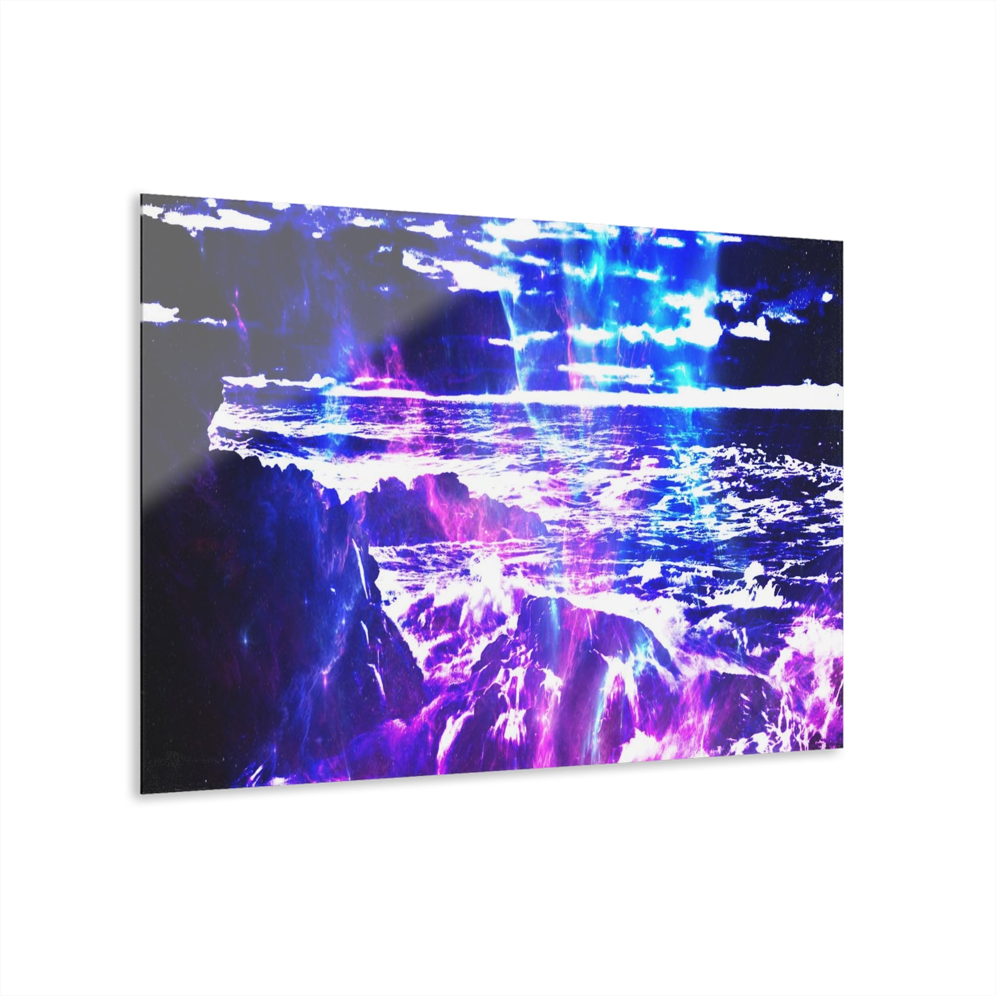 Amethyst Cosmic Falls Dreams Acrylic Prints (French Cleat Hanging)