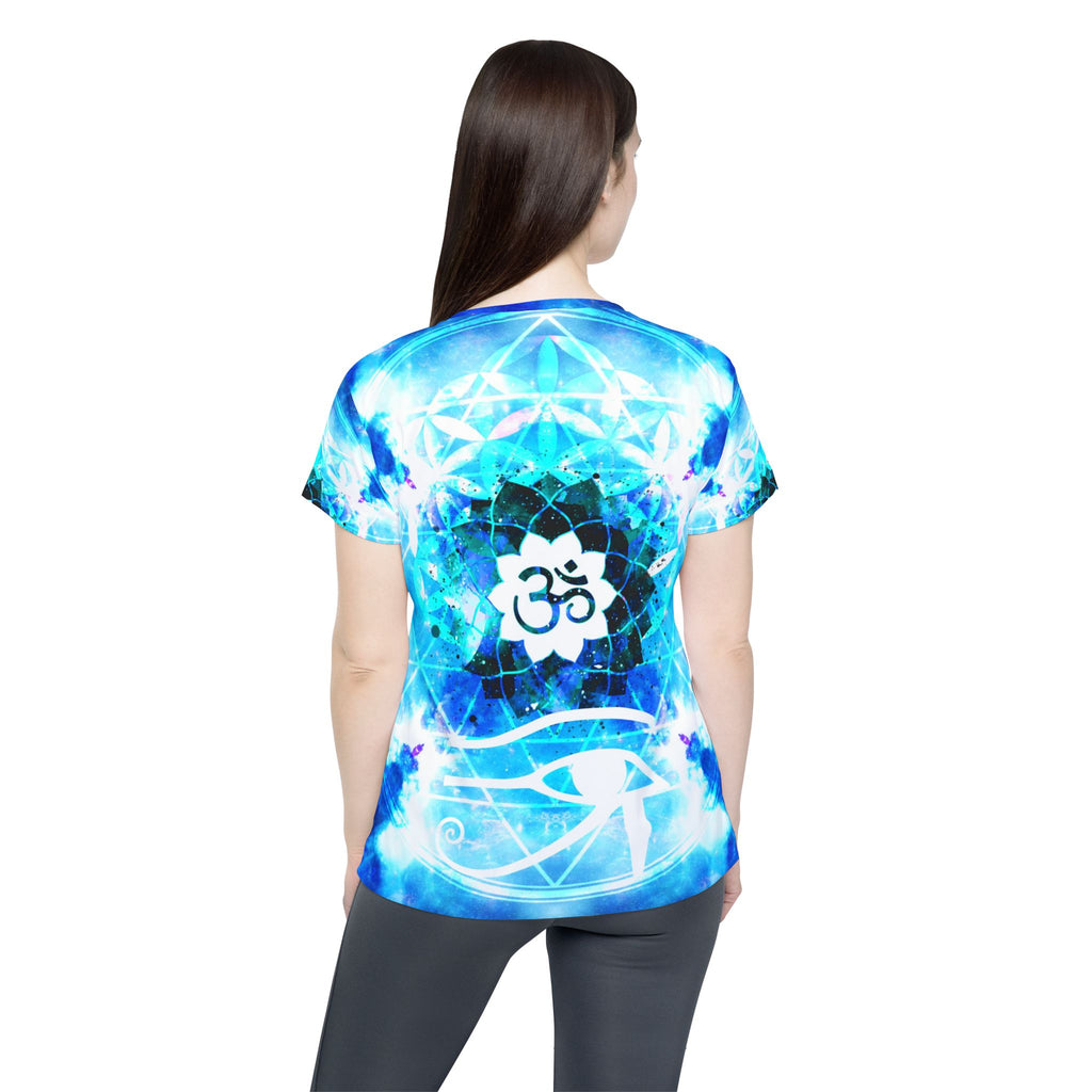 Amen Jin's Mandala of Dragon Fire Fairy Om Meditations Women's Sports Jersey