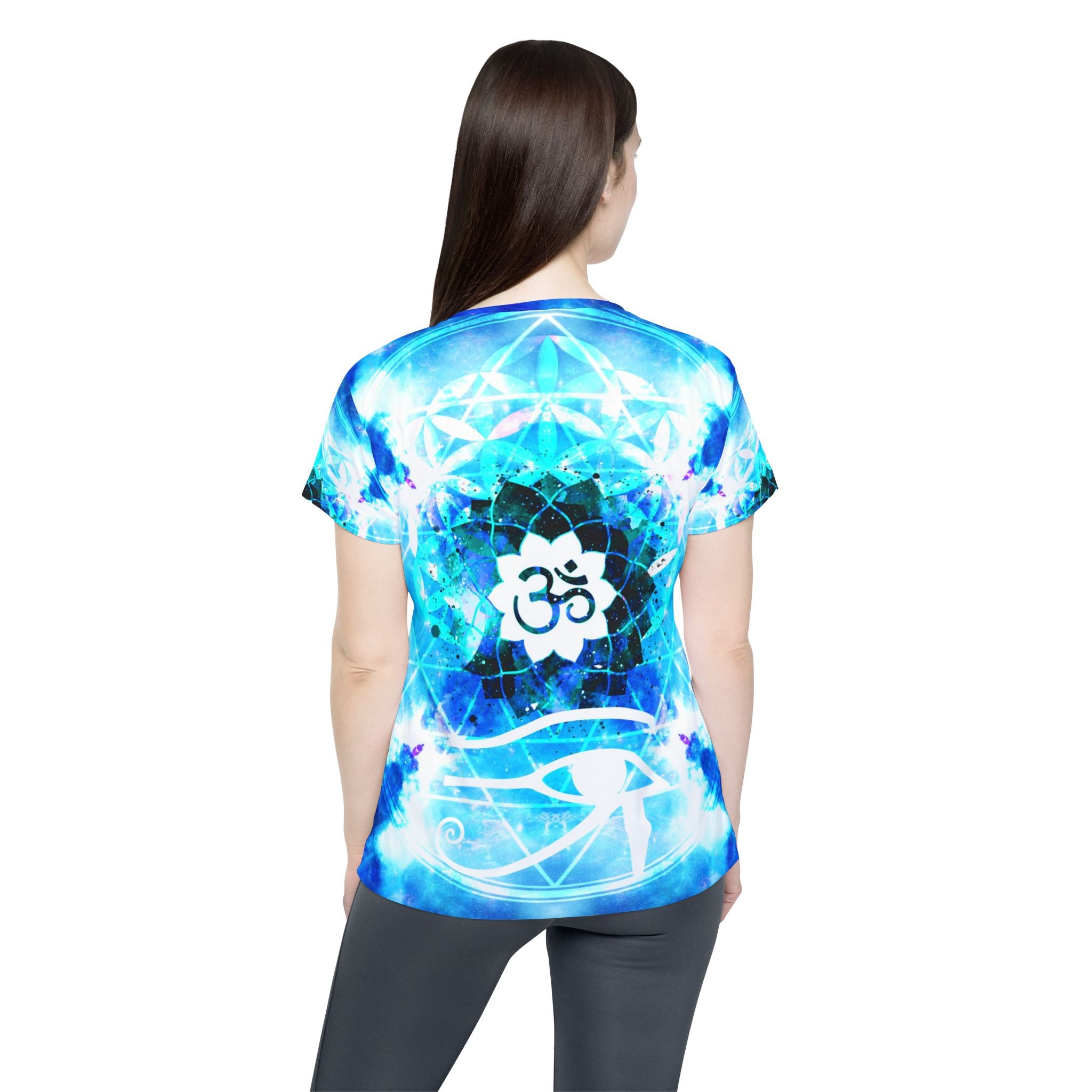 Amen Jin's Mandala of Dragon Fire Fairy Om Meditations Women's Sports Jersey