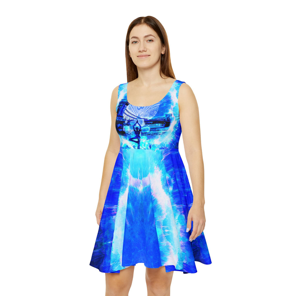 Amen Jin's Blue Sun Budapest Meditations Women's Skater Dress