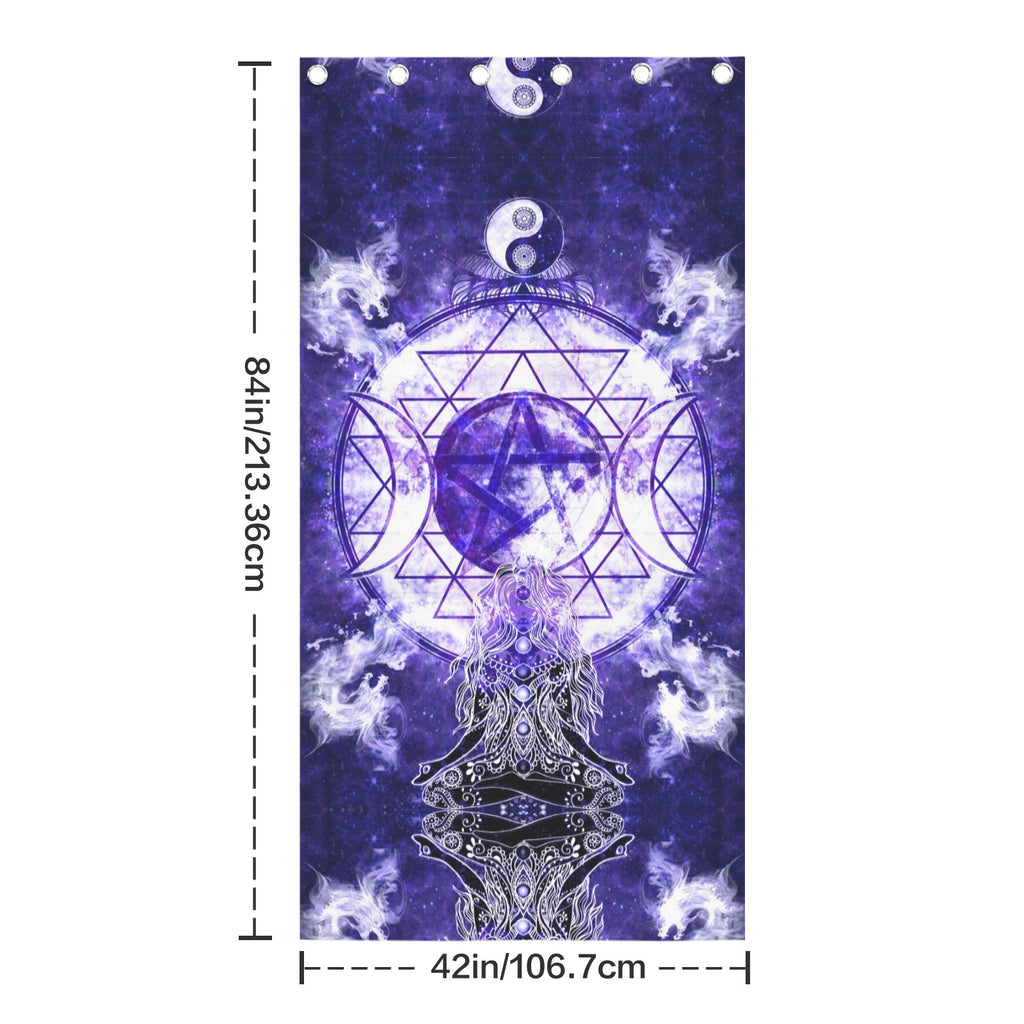 Katerina's Dragon's Eye Magickal Awakening Meditations Grommet Curtain 42" x 84" ( 1 Piece ) | Ships from USA