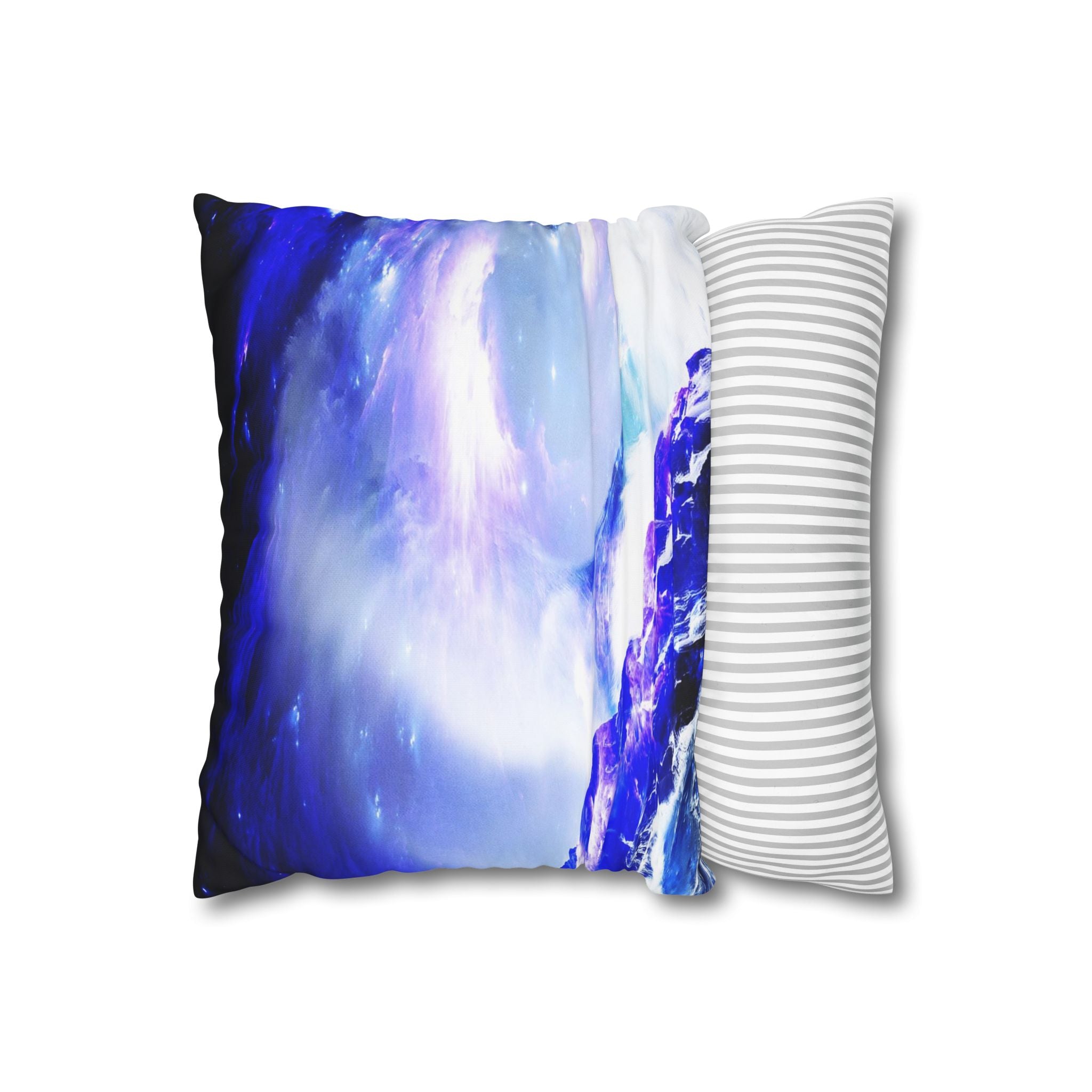 Amethyst Sapphire Serenity Bay Dreams Spun Polyester Pillowcase