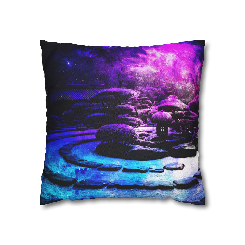 Creation's Heaven Tranquil Garden Dreams Spun Polyester Square Pillow Case