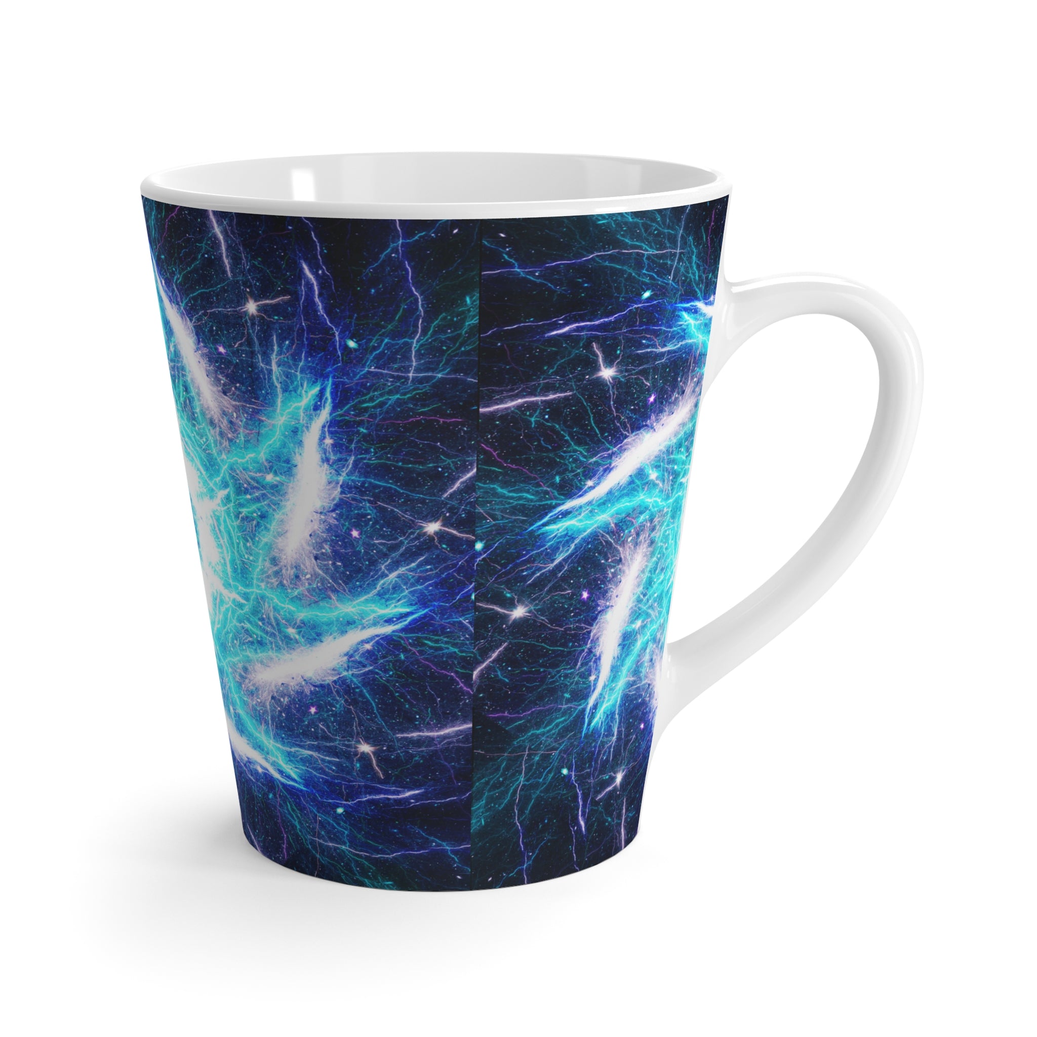 Katerina's Mandala of Electric Dragon Fire Desires Latte Mug