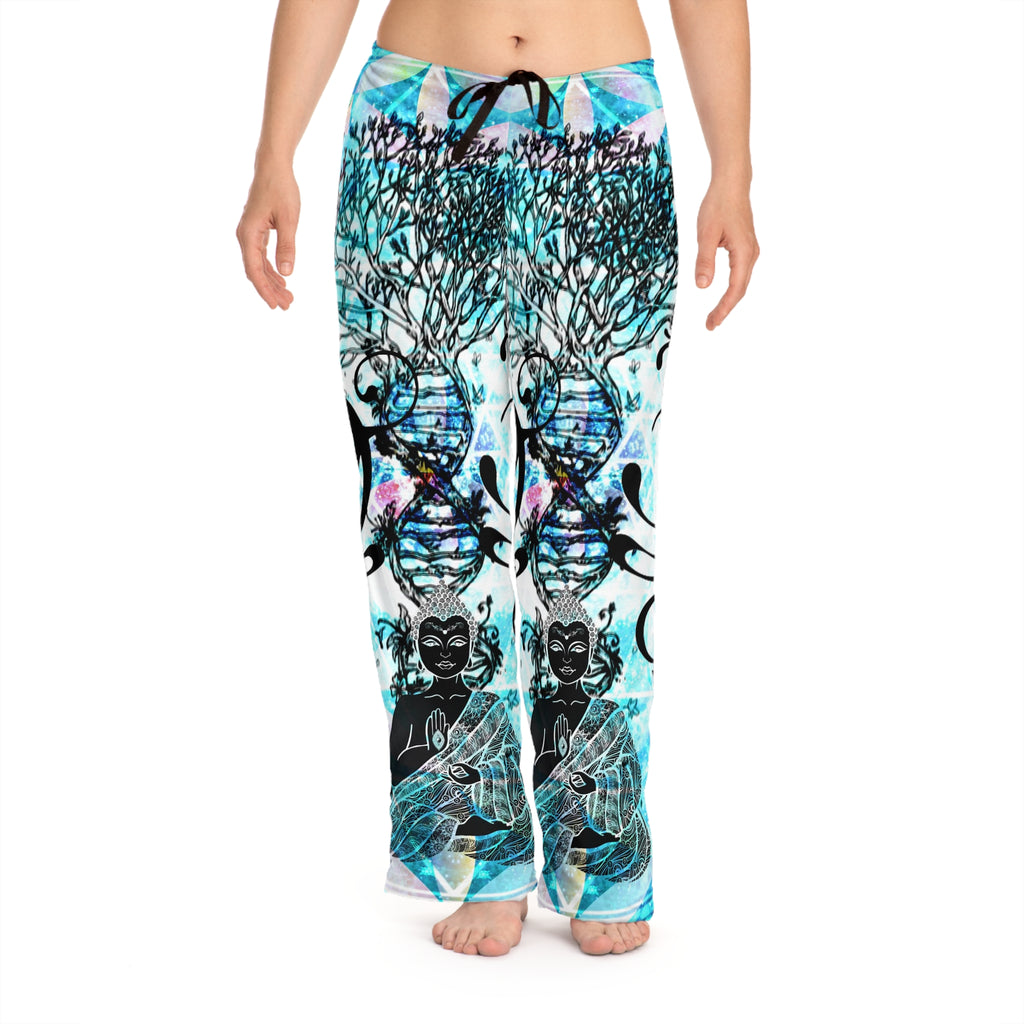 Amen Jin's All the White Horses Buddha Meditations Women's Pajama Pants