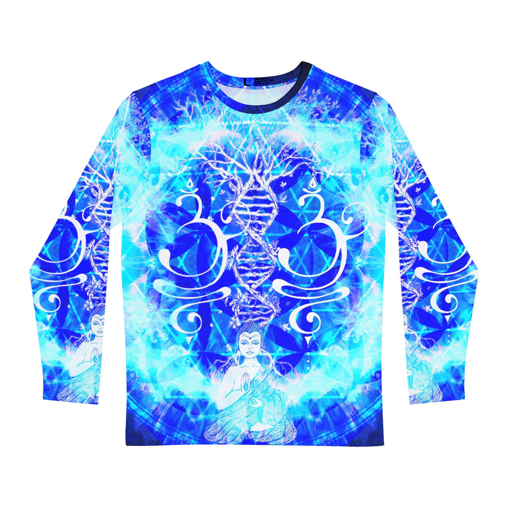 Amen Jin's Blue Sun Buddha Meditations Men's Long Sleeve Shirt