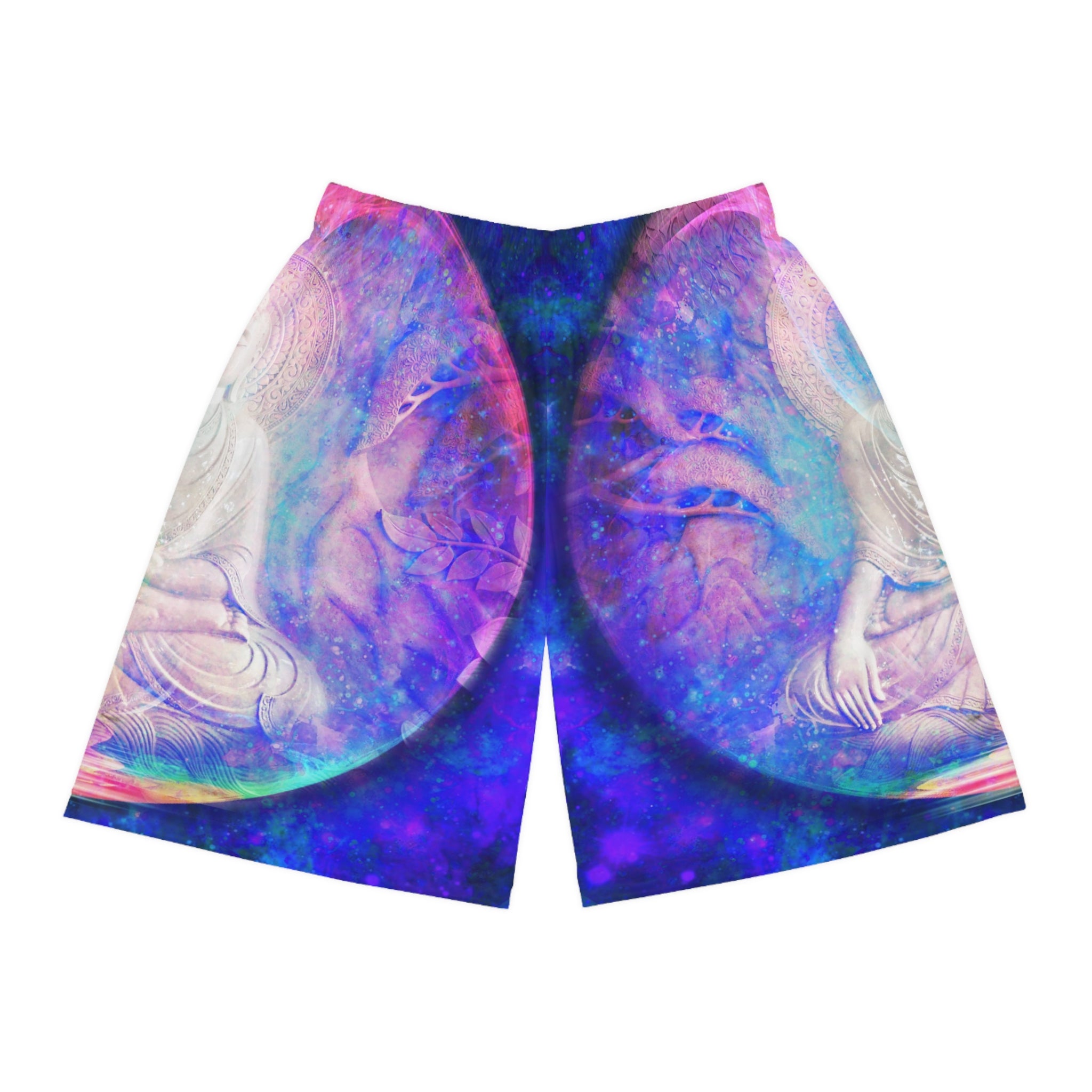 Amen Jin's Memories of Yesterday Stillness Meditations Basketball Shorts