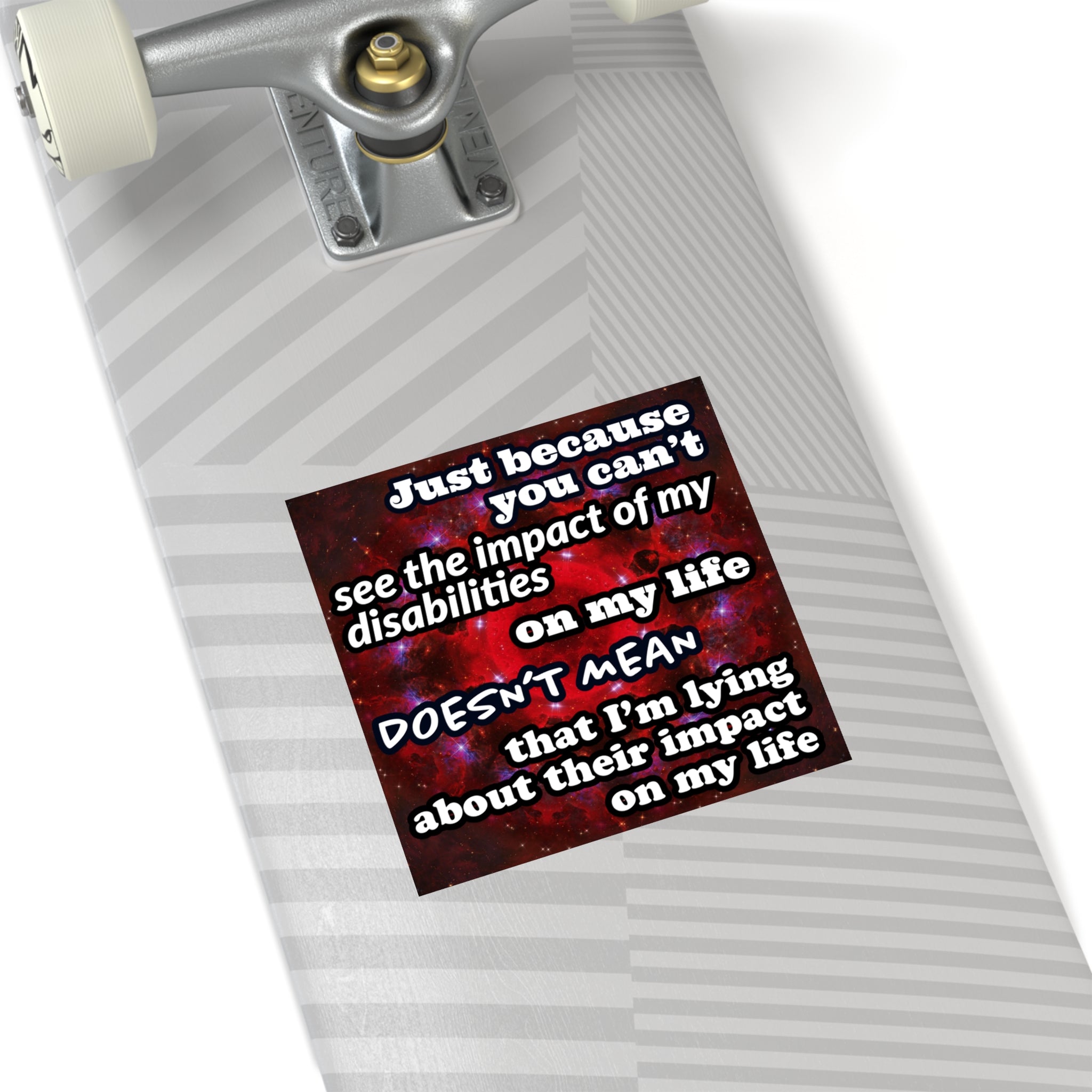 Katerina's Battle Symphony Desires "Just Because You Can't" Square Stickers, Indoor\Outdoor