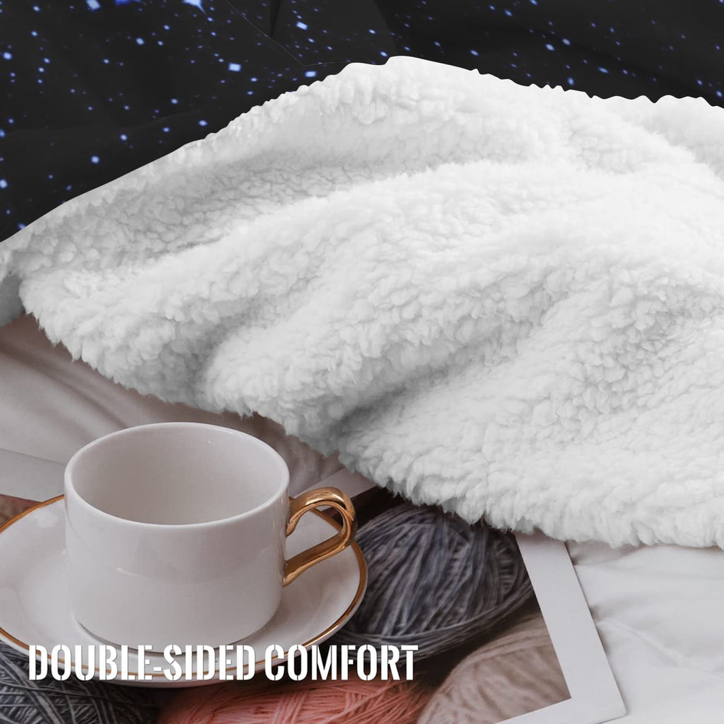 Katerina's Halo Desires Sherpa Fleece Blanket 60" x 80" | Ships from USA