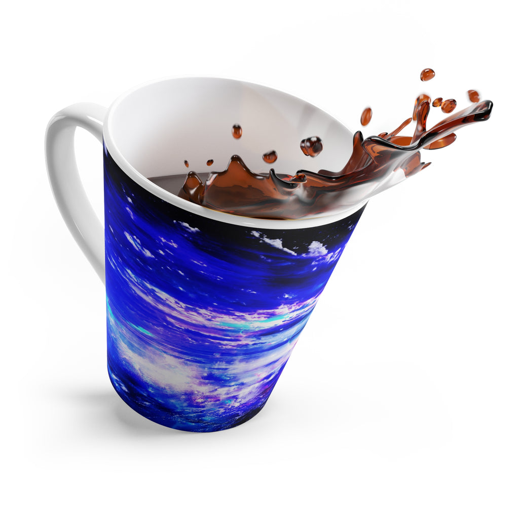 Amethyst Sapphire Dancing Sea Dreams Latte Mug