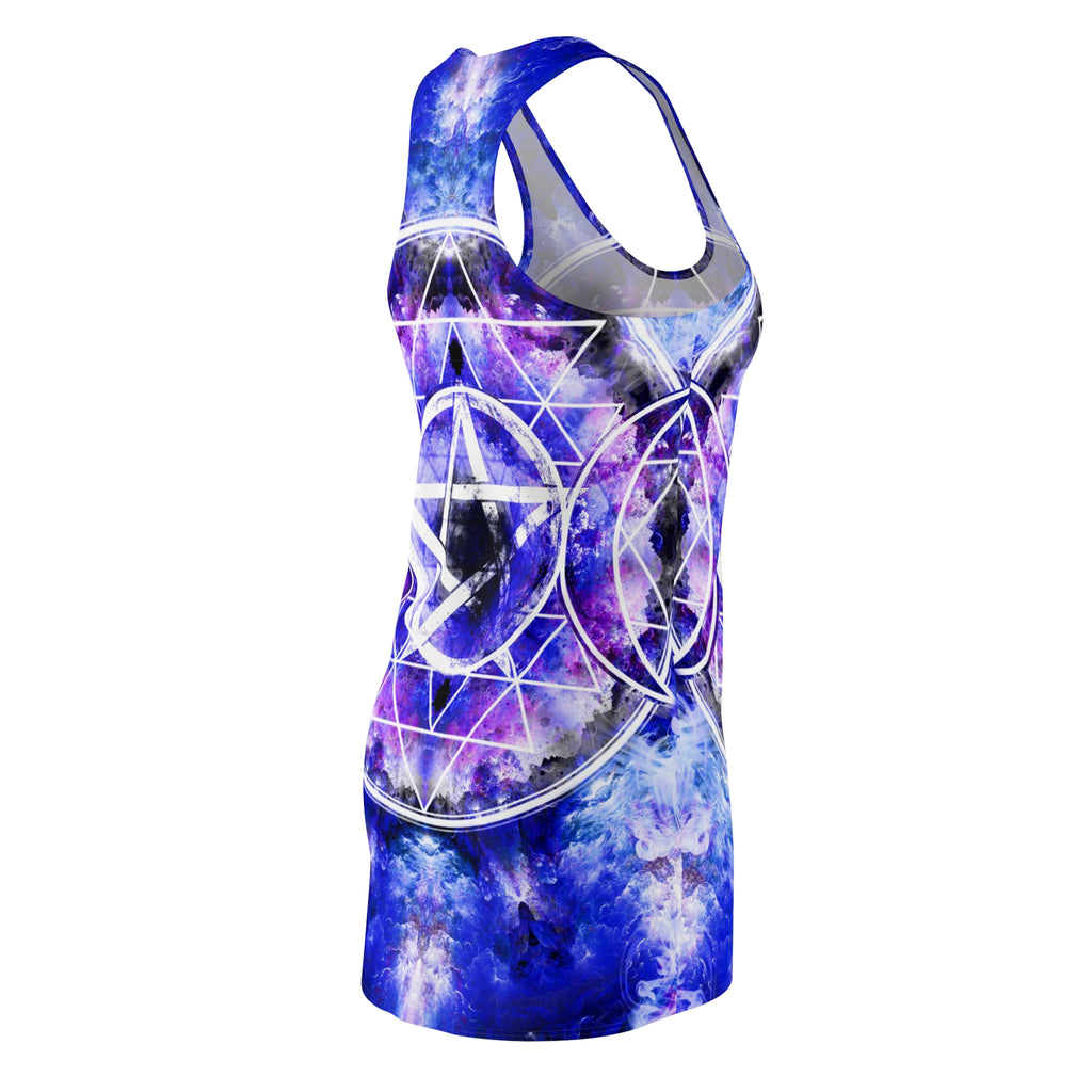 Katerina's I Will Come Again Triple Goddess Meditations Women's Racerback Dress