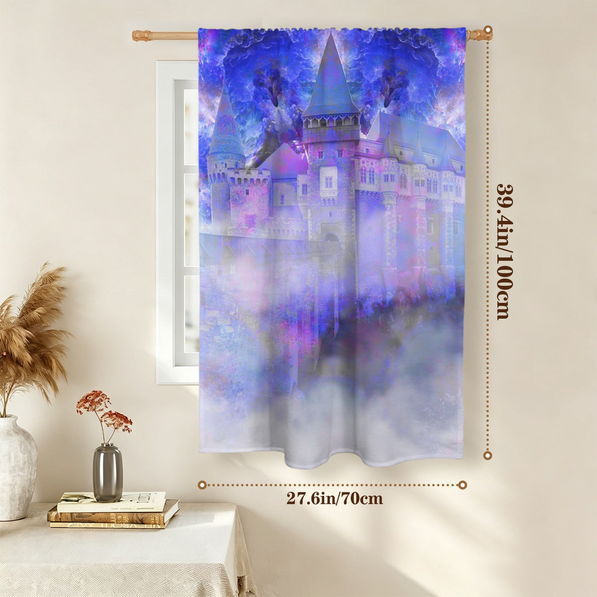 Katerina's I Will Come Again Translyvanian Desires Window Curtain 27.6" x 39.4" ( 1 Piece ) | Ships from USA