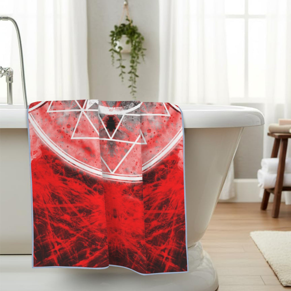 Katerina's Waiting for Hello Triple Goddess Meditations Waffle Weave Bath Towel 29" x 58" | Ships from USA