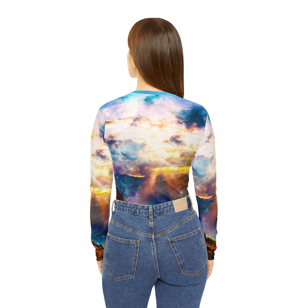 Katerina's Smoky Mountain Memories Dreams Women's Long Sleeve V-neck Shirt