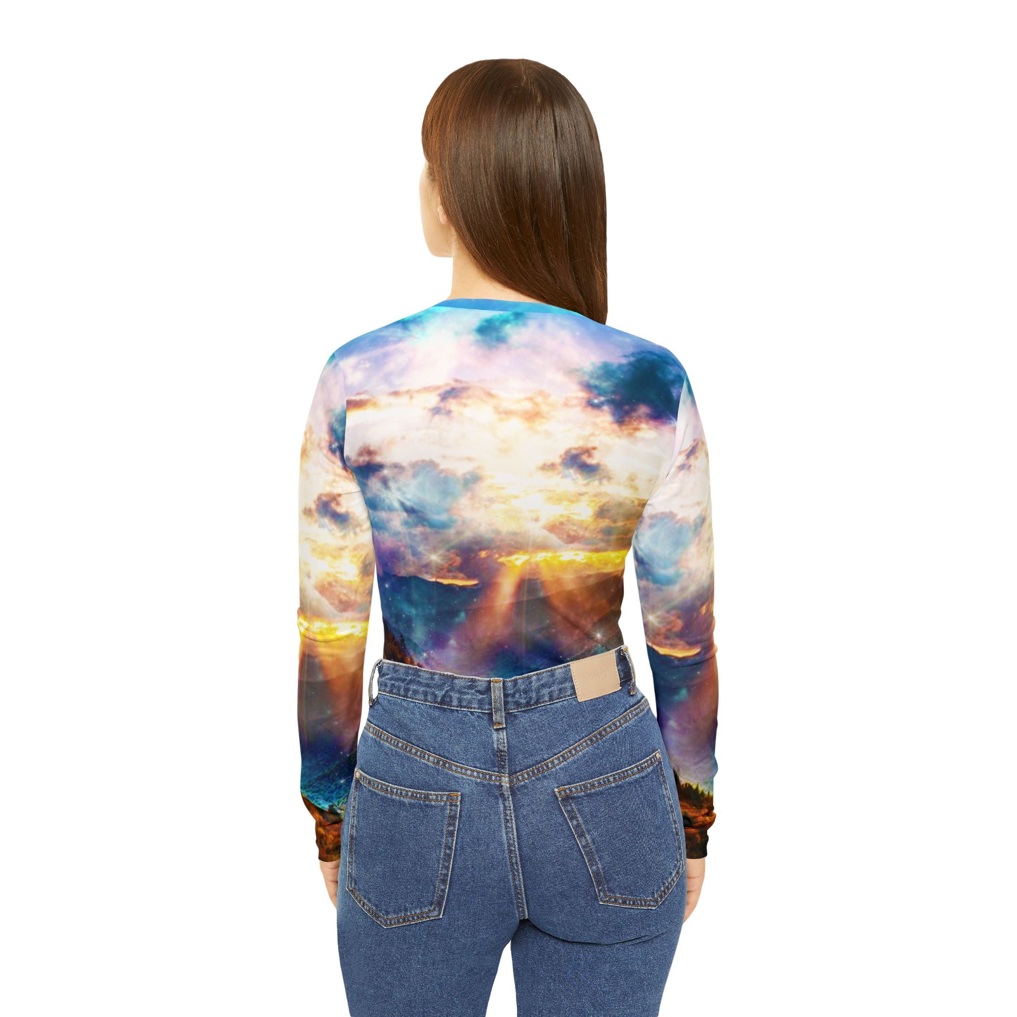 Katerina's Smoky Mountain Memories Dreams Women's Long Sleeve V-neck Shirt