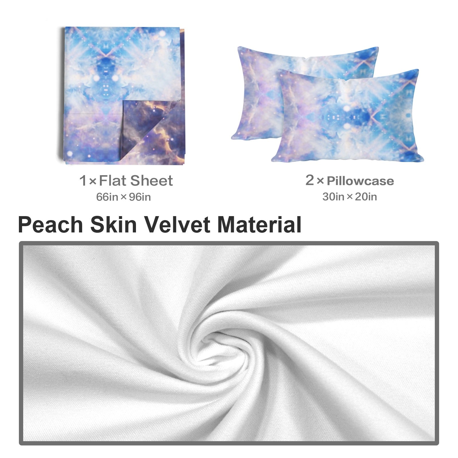 Katerina's Winterborn Desires 3-Piece Bedding Set (Bed Sheet + Pillowcases)  | Ships from USA
