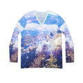 Katerina's Light a Way Smoky Mountain Dreams Women's Long Sleeve V-neck Shirt