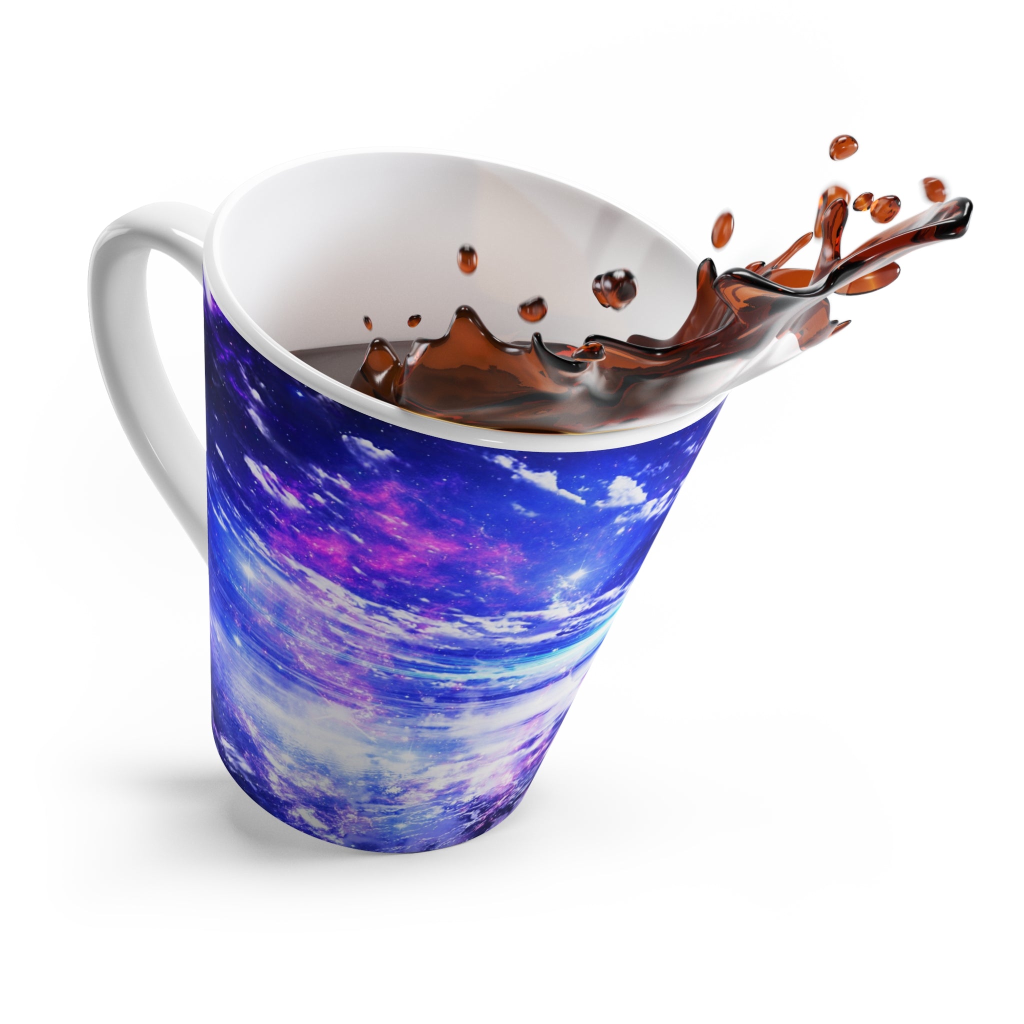 Iridescent Dancing Sea Dreams Latte Mug