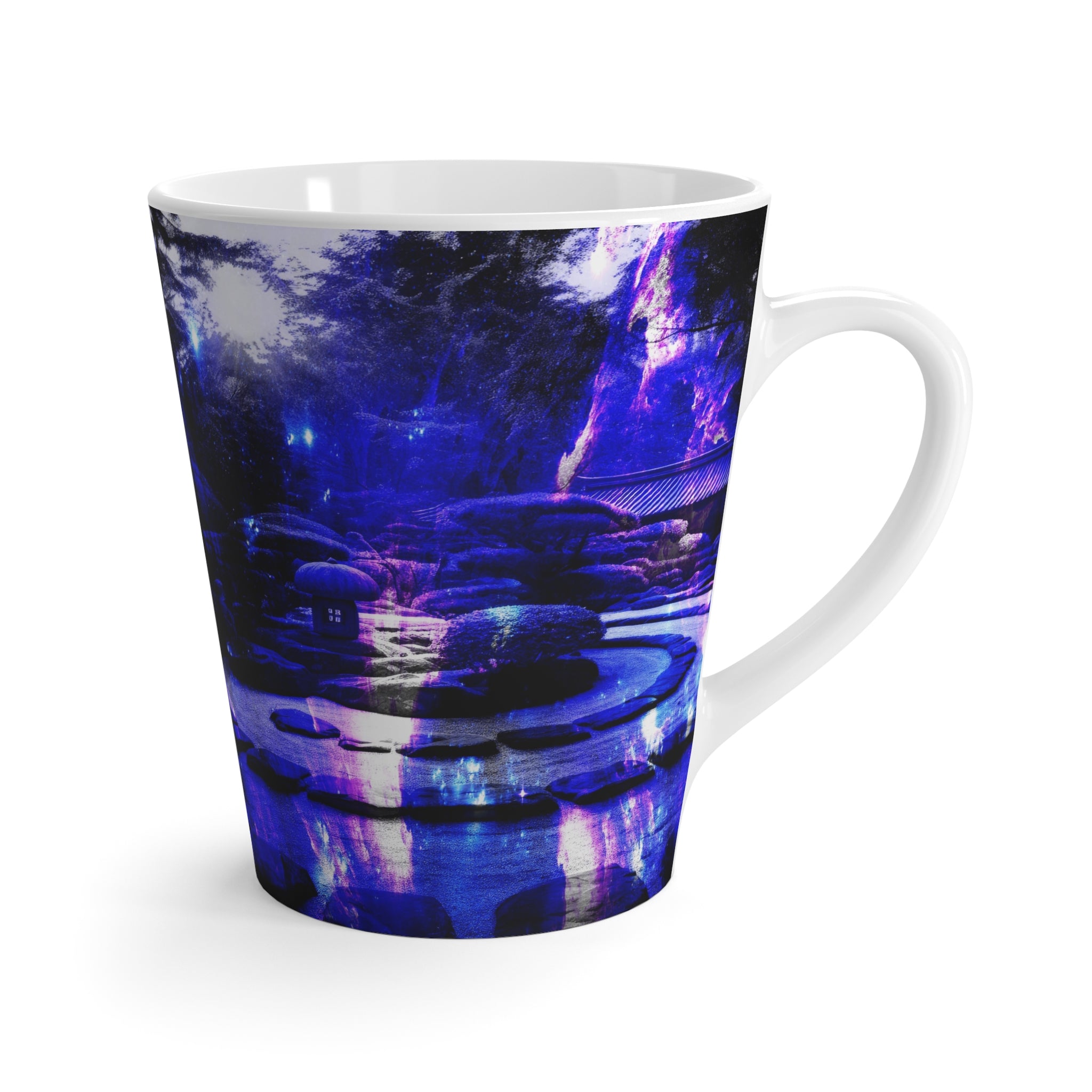 Amethyst Sapphire Tranquil Garden Dreams Latte Mug