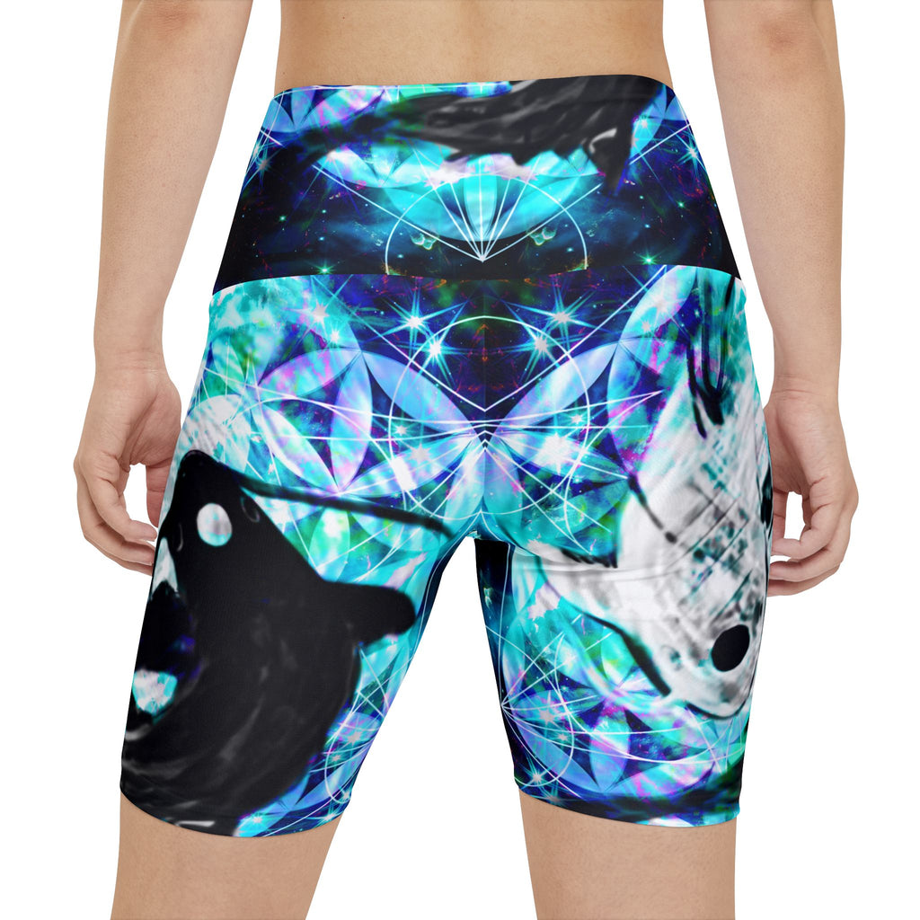 Katerina's Now and Forever Desires Koi Meditations Women's Workout Shorts