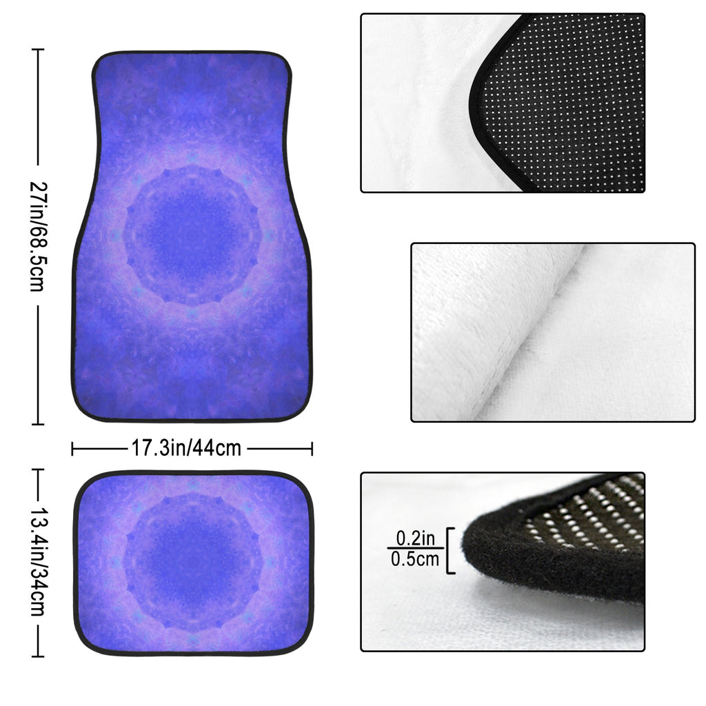 Katerina's Uncertainty in Time & Space Desires 4-Piece Car Floor Mats （Customized Separately）| Ships from USA
