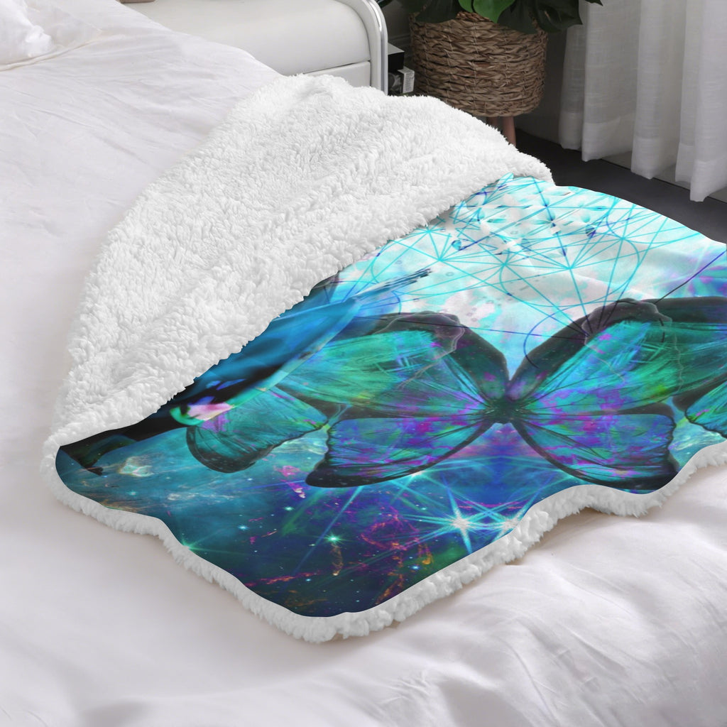 Katerina's Now & Forever Metamorphosis Meditations Sherpa Fleece Blanket 30" x 40" | Ships from USA