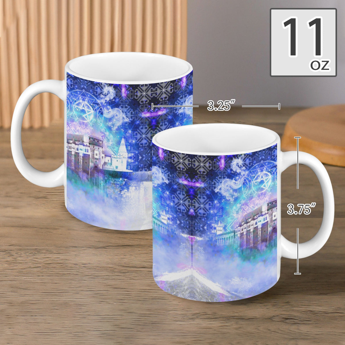 Amen Jin's Katerina's Eros & Psyche Dracularian Meditations Custom White Mug(11OZ)(Set of 2) | Ships from USA