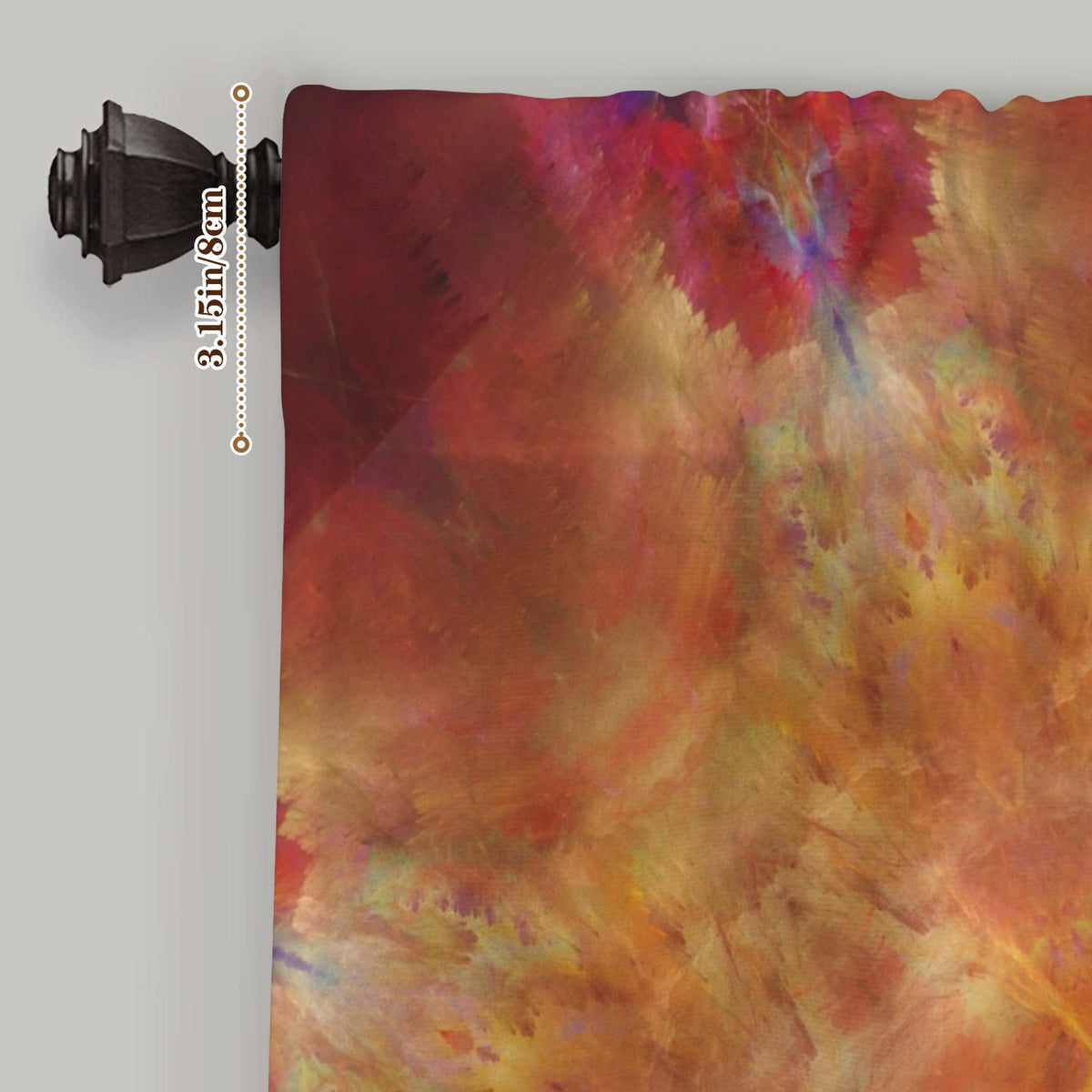 Katerina's Supernova Desires Window Curtain 52" x 63" ( 1 Piece ) | Ships from USA