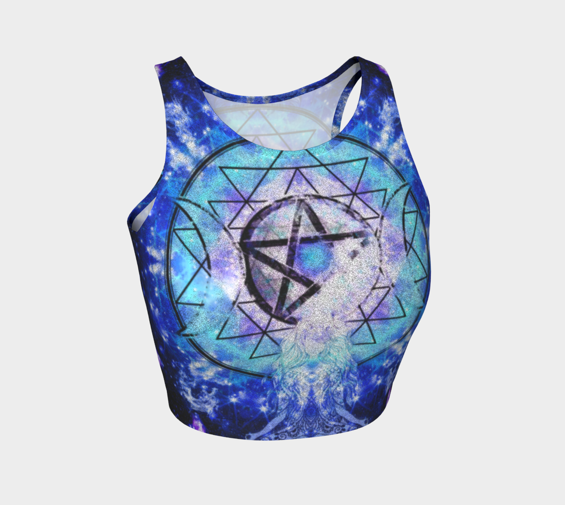 Amen Jin's Katerina's Eros & Psyche Magickal Awakening Meditations Athletic Crop Top