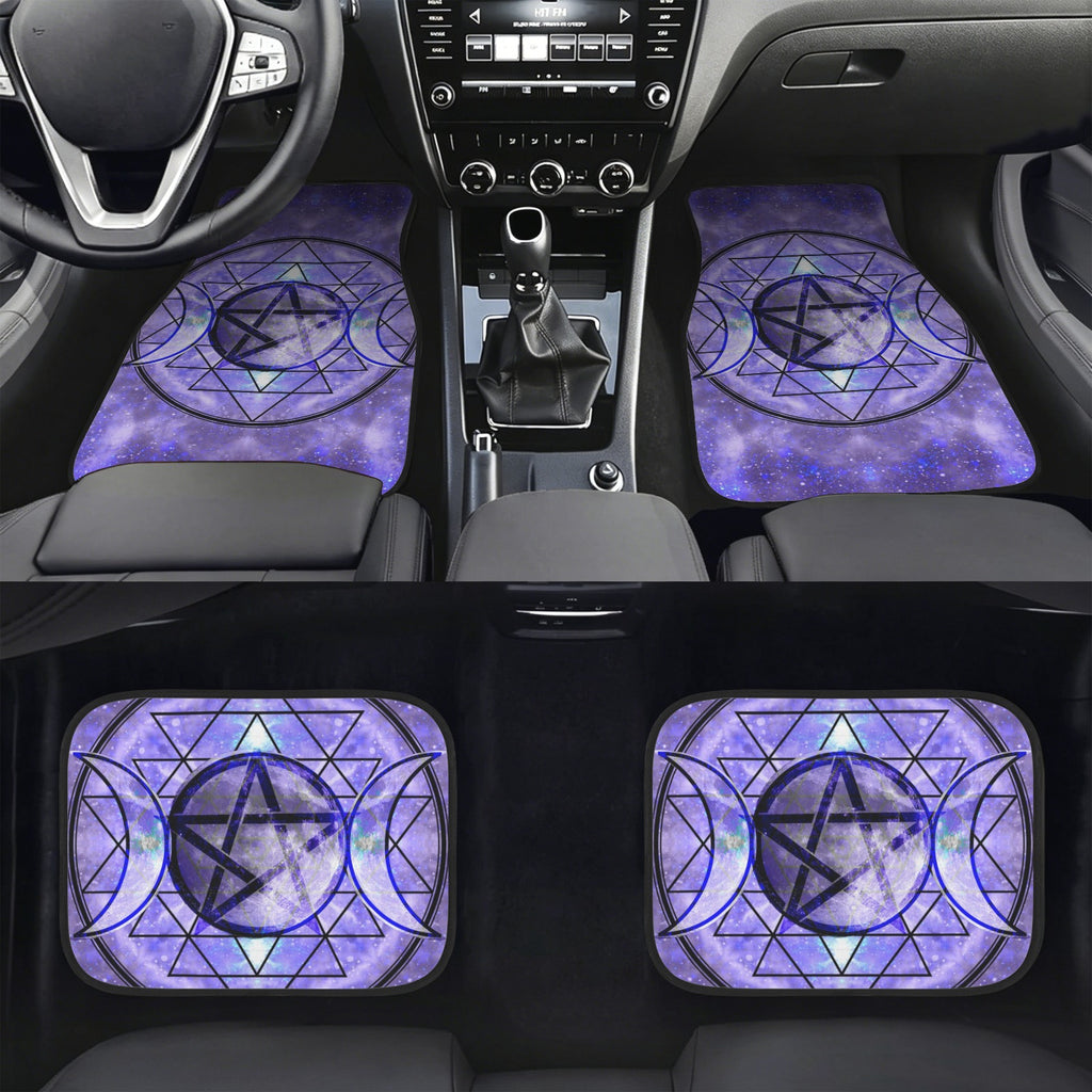 Katerina's Triple Goddess Magickal Desires 4-Piece Car Floor Mats （Customized Separately）| Ships from USA