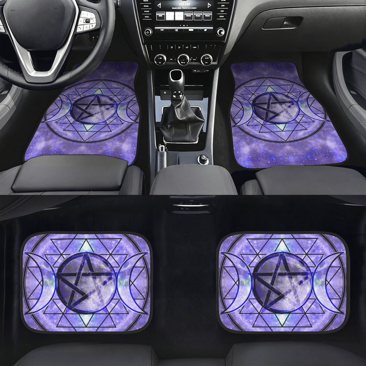 Katerina's Triple Goddess Magickal Desires 4-Piece Car Floor Mats （Customized Separately）| Ships from USA
