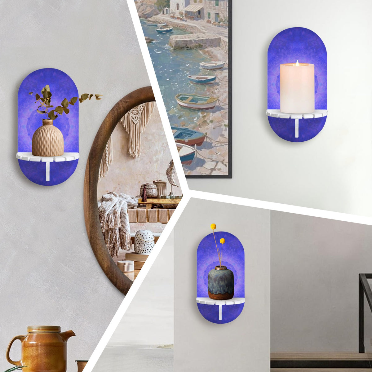 Katerina's Uncertainty in Time & Space Desires Wall Mounted Candle Holder | Ships from USA