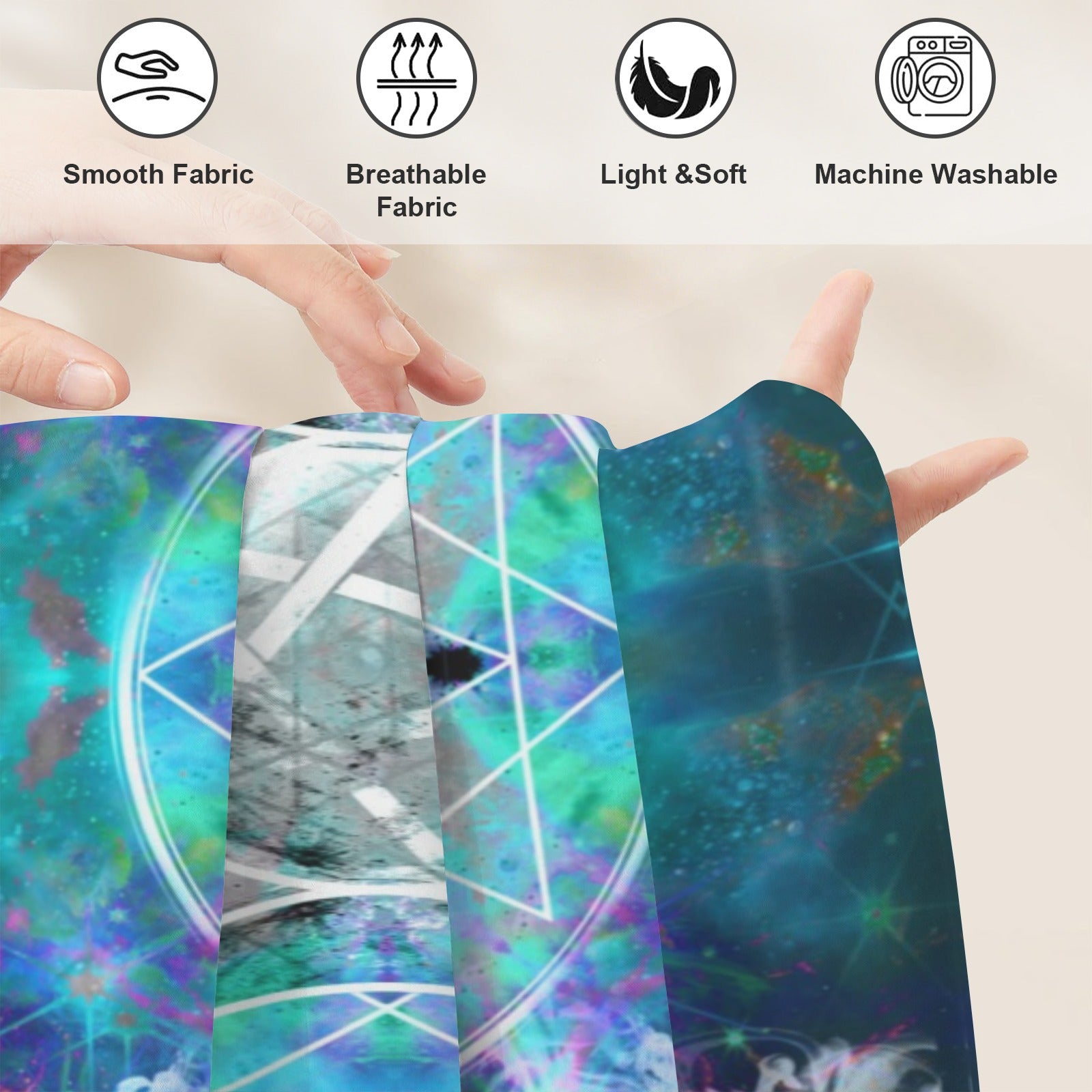 Katerina's Now & Forever Triple Goddess Meditations Twin Bedding Set (Fitted Sheet + Pillowcases) | Ships from USA