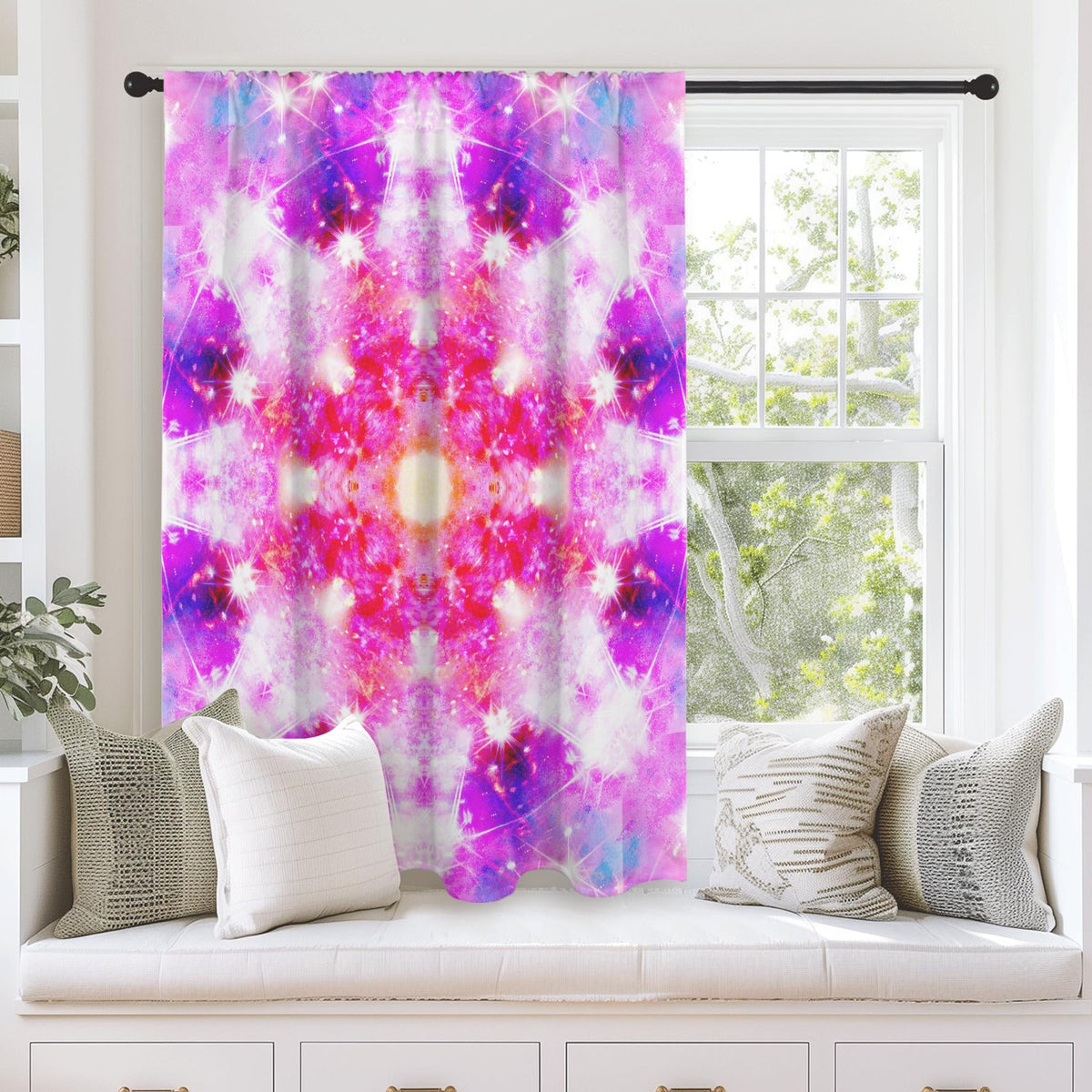 Katerina's Dreams of Angels Desires Window Curtain 52" x 63" ( 1 Piece ) | Ships from USA